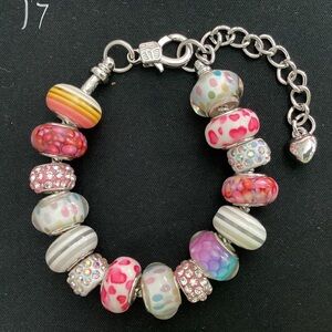 Lampwork Bead Charm Bracelet